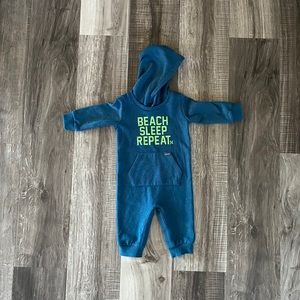 Hurley kids baby boy long sleeve bodysuit.